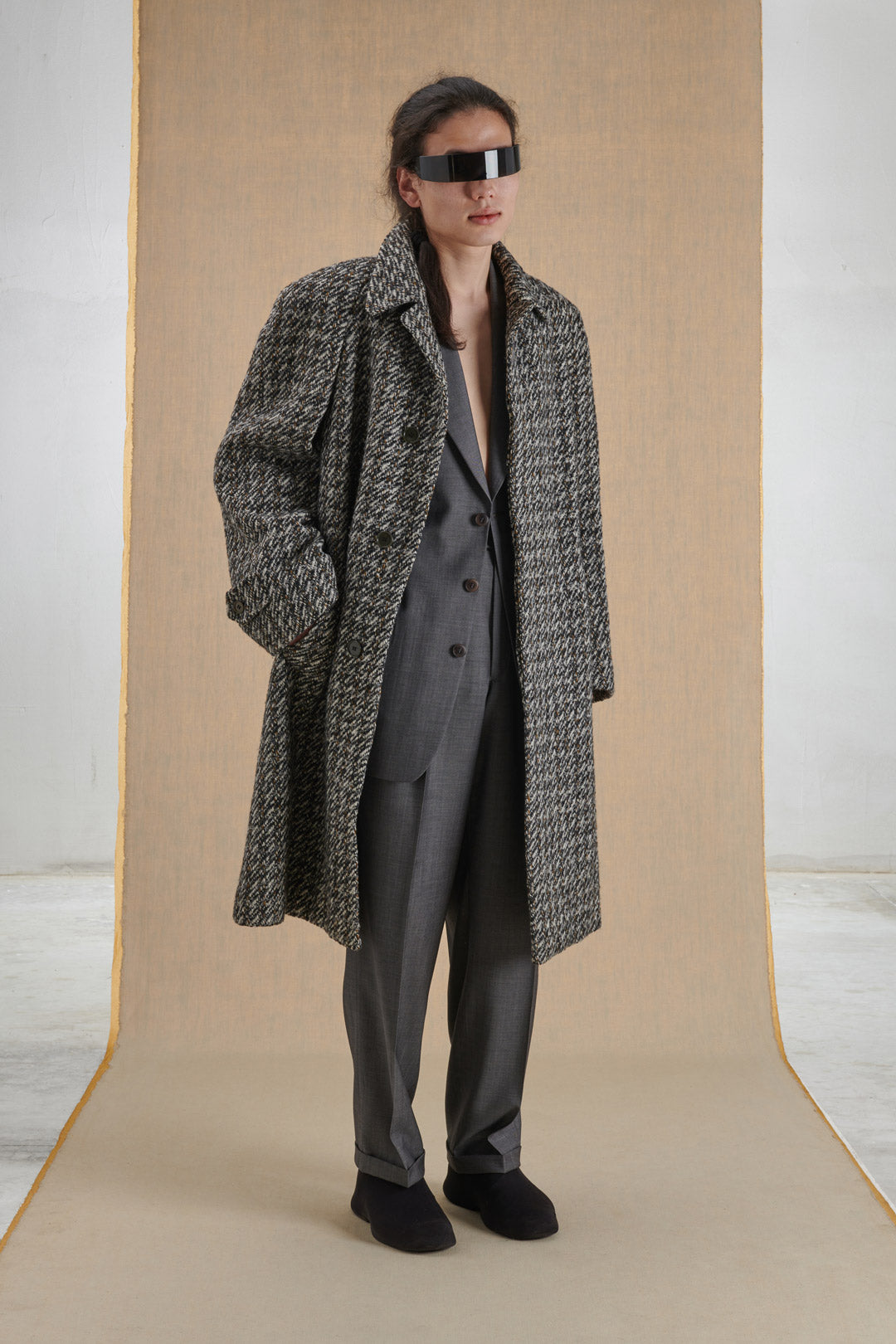 GRAY WOOL COAT