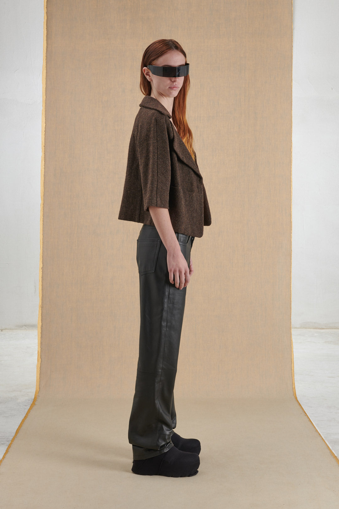 GIACCA CORTA KIMONO IN TWEED