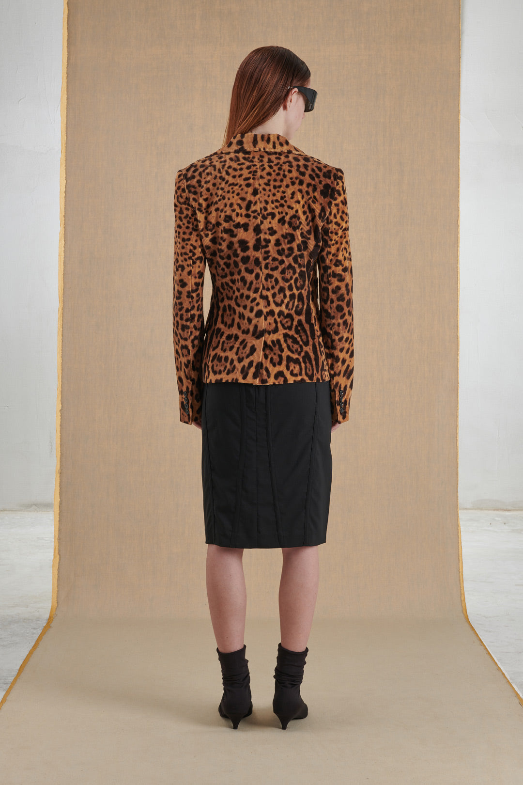 GIACCA ANIMALIER D&G IN VELLUTO A COSTINE