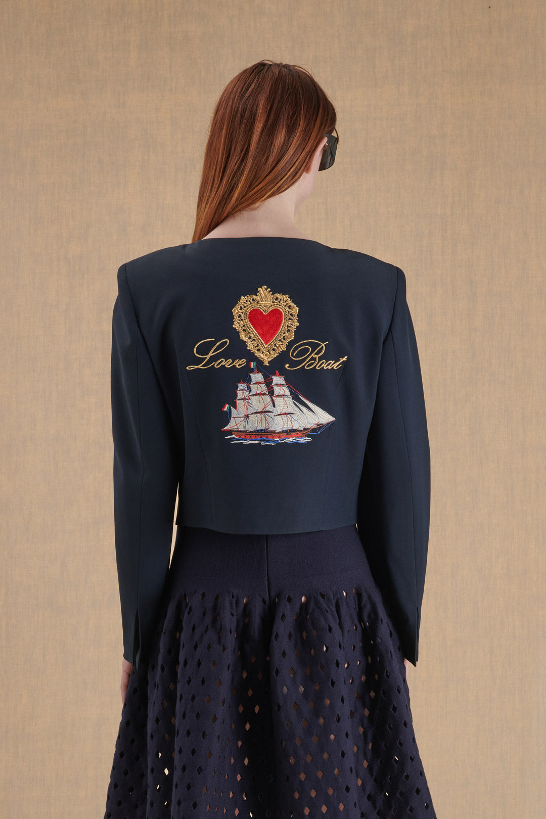 BLUE JACKET LOVE BOAT MOSCHINO COUTURE