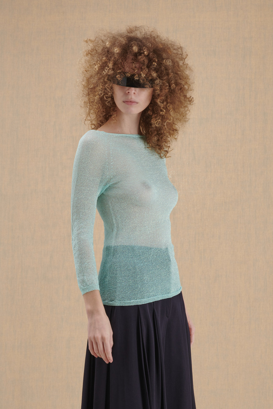 BLUE LUREX SWEATER