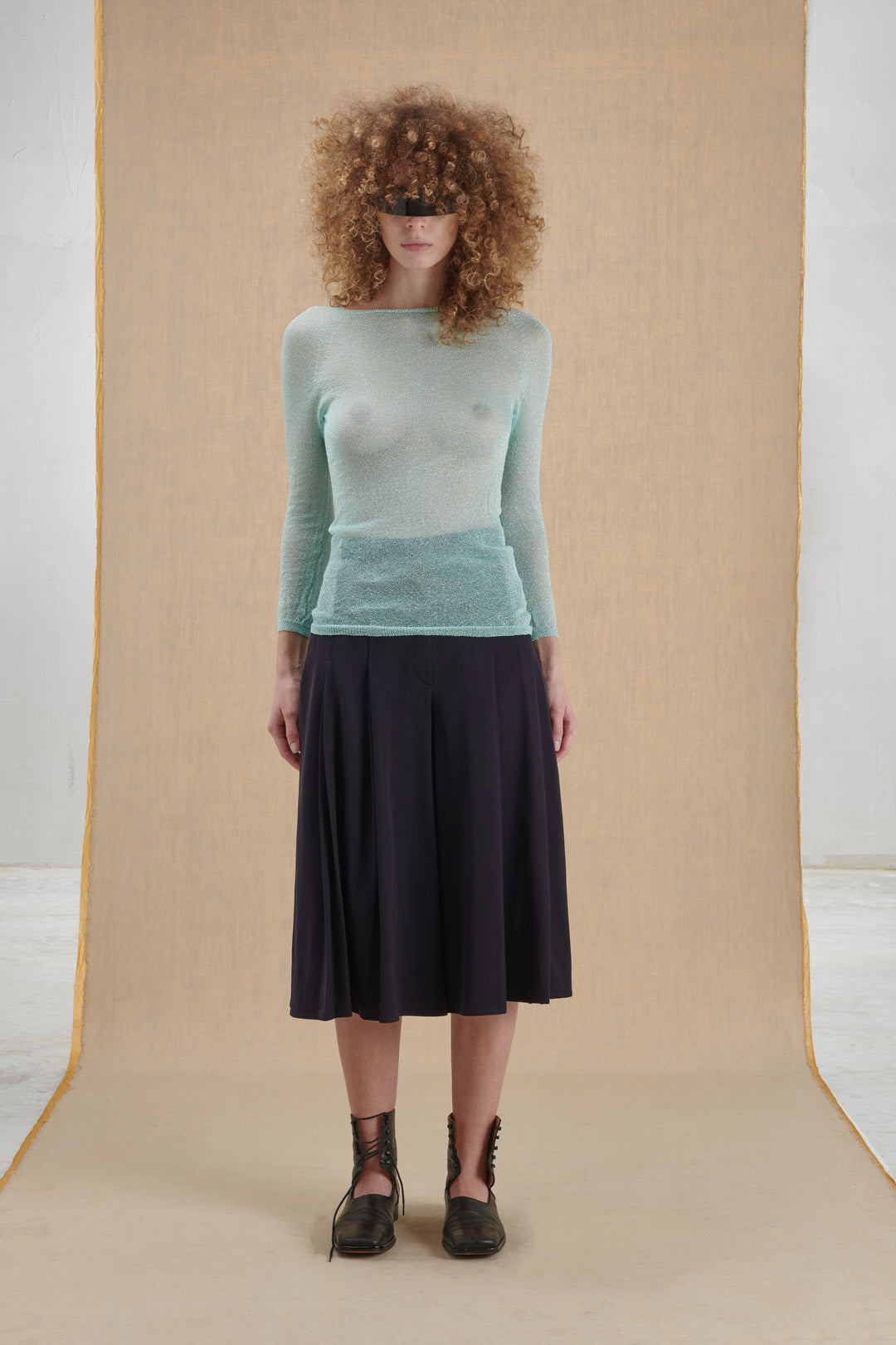 BLUE LUREX SWEATER