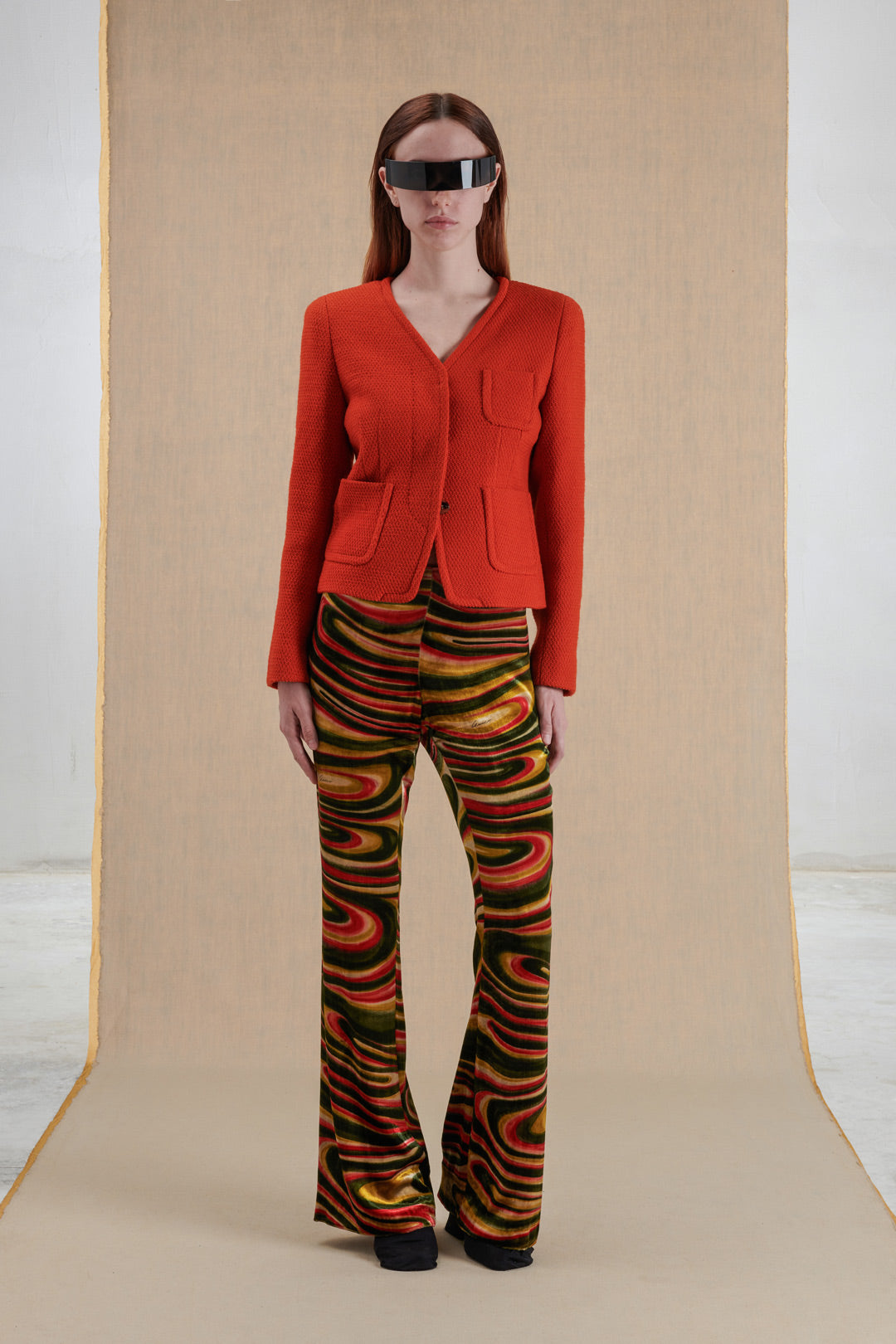 PRINTED VELVET TROUSERS TOM FORD FOR GUCCI