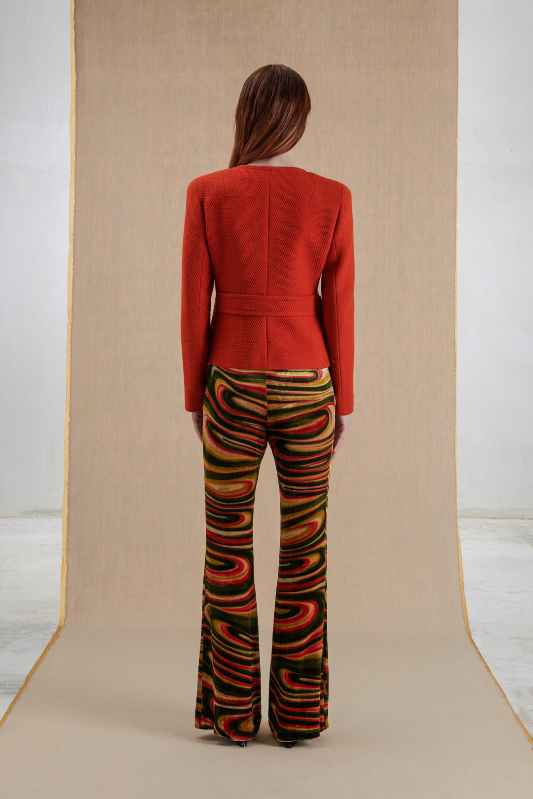 PRINTED VELVET TROUSERS TOM FORD FOR GUCCI