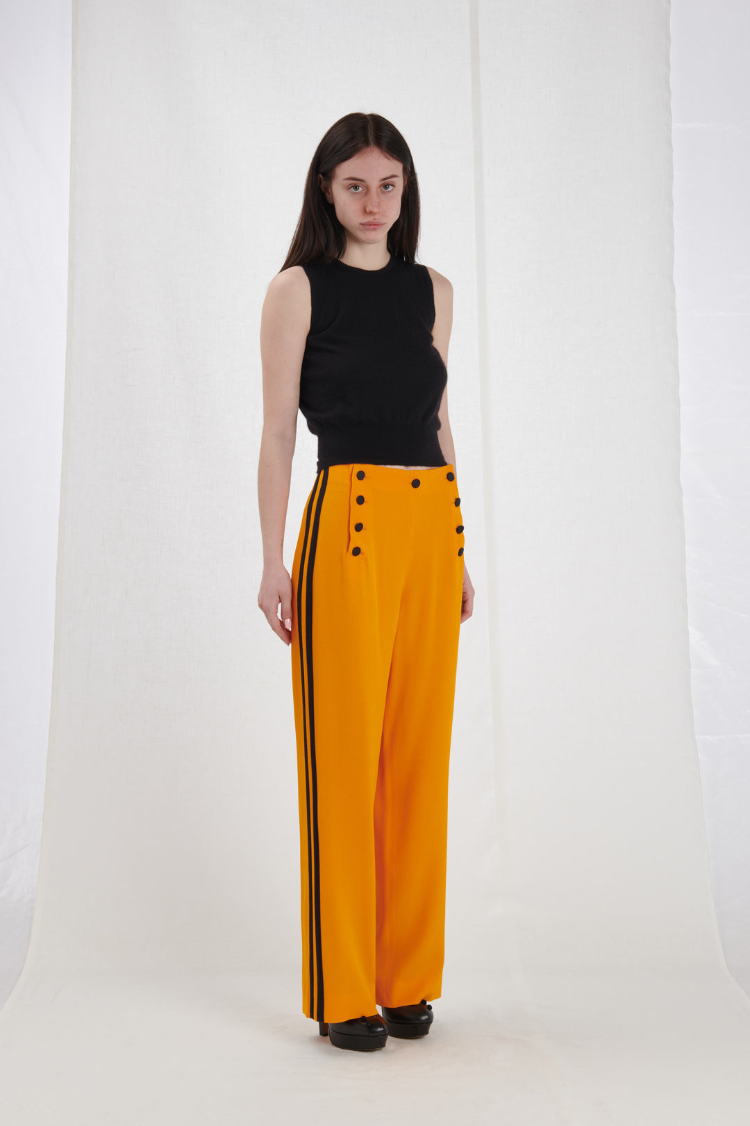 ORANGE PALAZZO PANTS